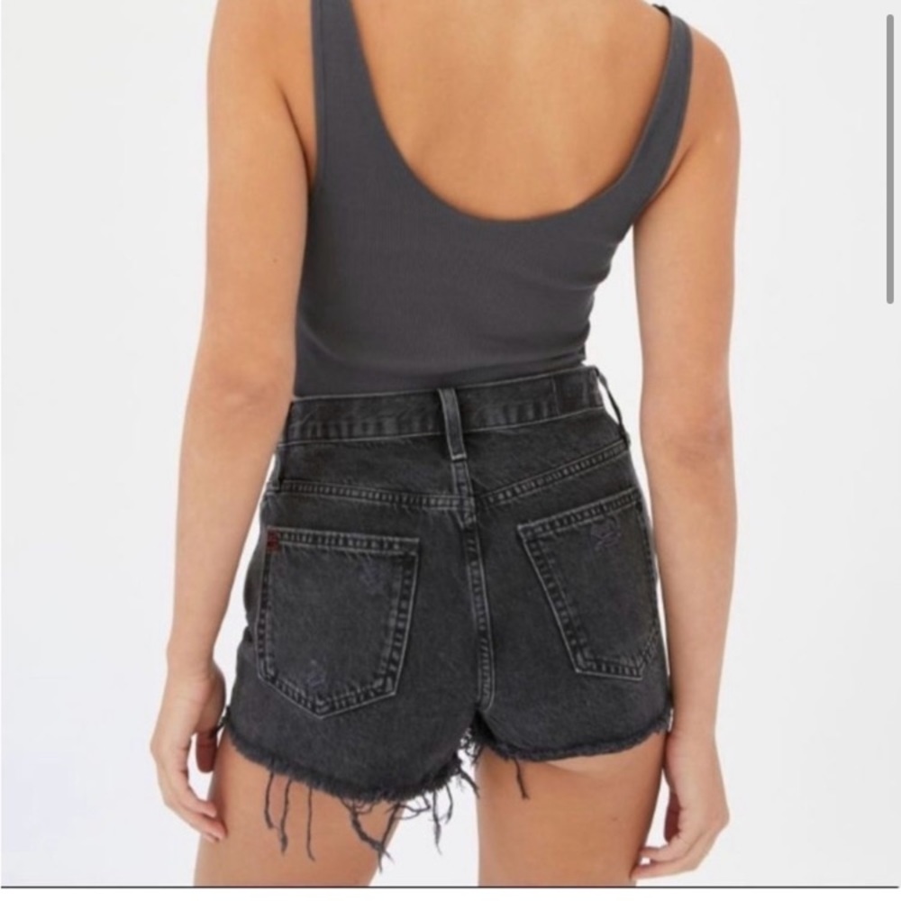 Urban Outfitters BDG High Rise Denim Shorts Girlfriend Washed Black Cut off  26